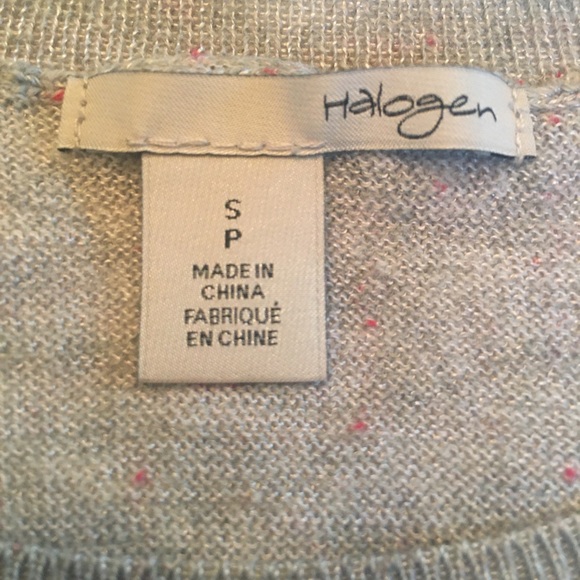 Halogen Long Sleeve Grey High/Low Sweater, NWOT - Picture 4 of 5